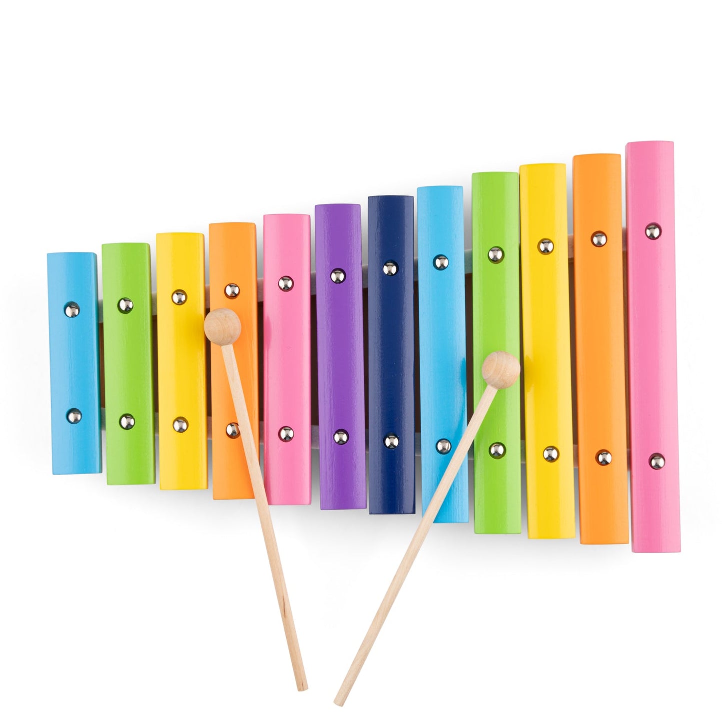 Xylophone (12 bars) wood - multicolor - 10236