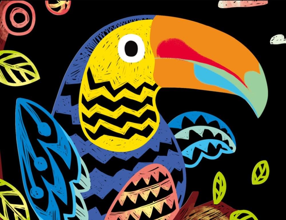 Scratch Art - 4 Magic Bird - 6920773315436 - Avenir - LittleShop Toys