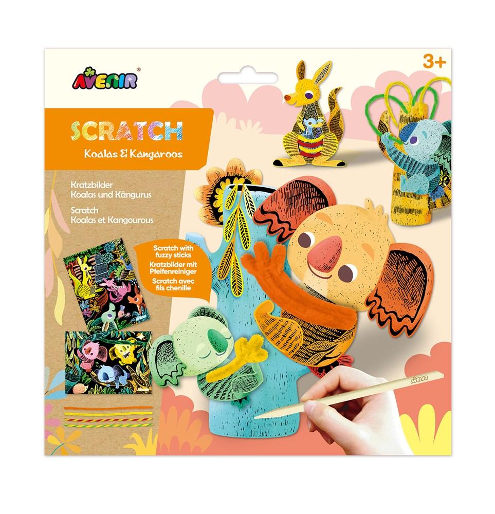 Scratch Art - Koalas and Kangaroos - Avenir - LittleShop Toys