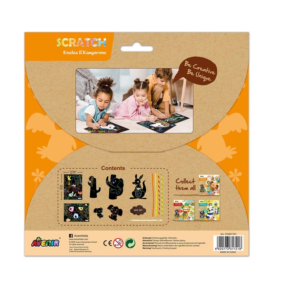 Scratch Art - Koalas and Kangaroos - Avenir - LittleShop Toys