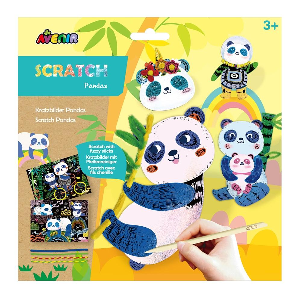 Scratch Art - Pandas - 6920773317232 - Avenir - LittleShop Toys
