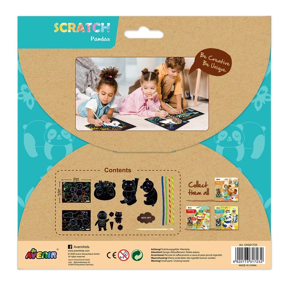 Scratch Art - Pandas - 6920773317232 - Avenir - LittleShop Toys