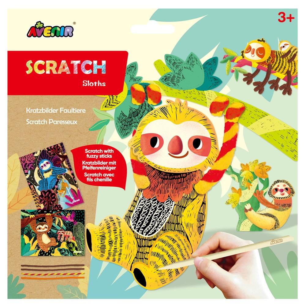 Scratch Art - Sloth - Avenir - LittleShop Toys
