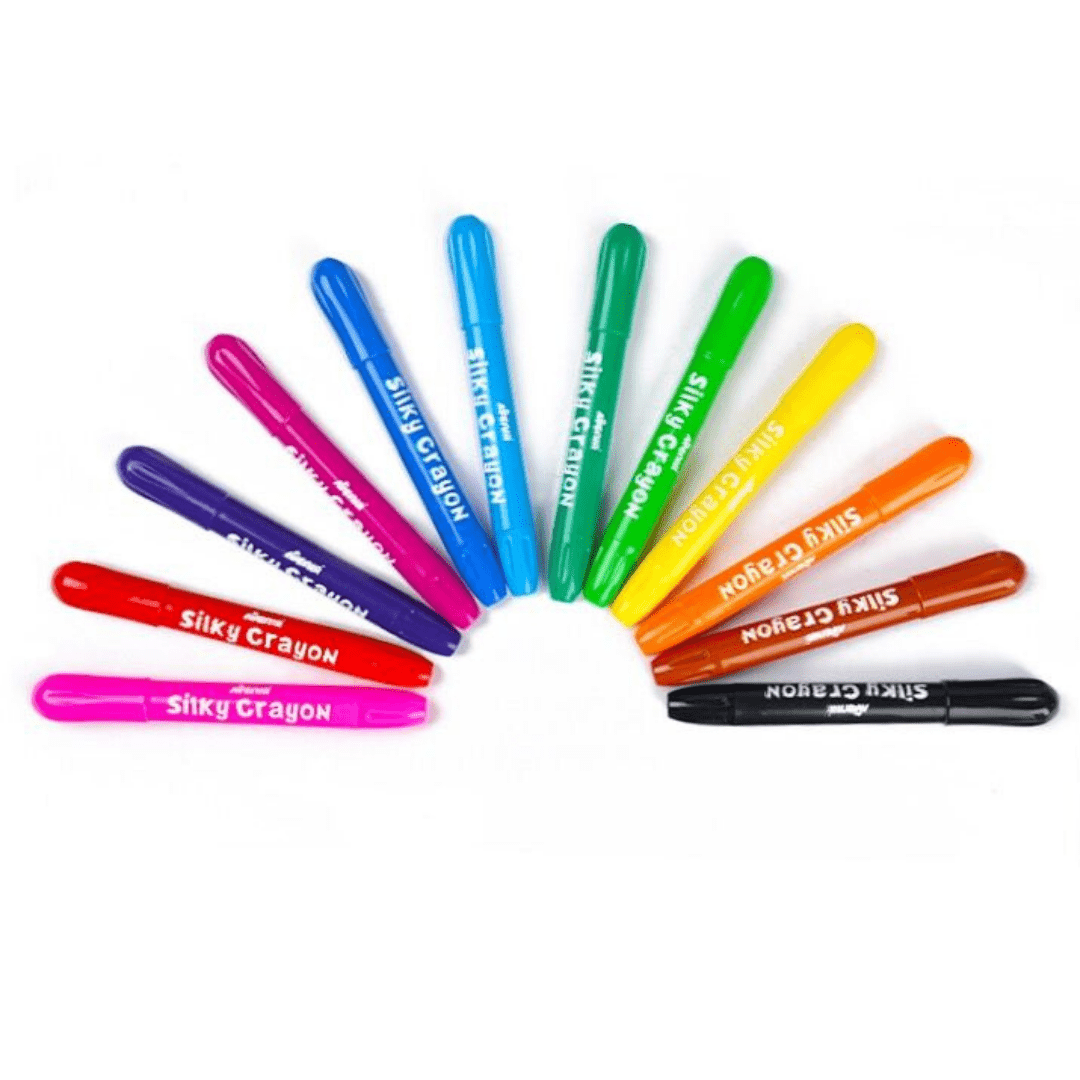 Silky Crayon 12 Colours - Toucan - 6920773360054 - Avenir - LittleShop Toys