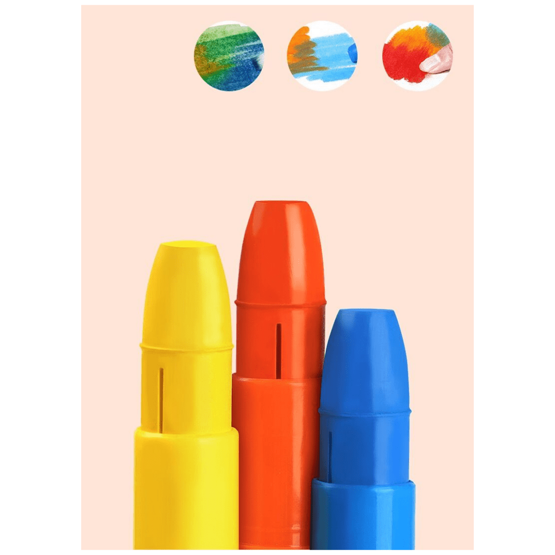 Silky Crayon 12 Colours - Toucan - 6920773360054 - Avenir - LittleShop Toys