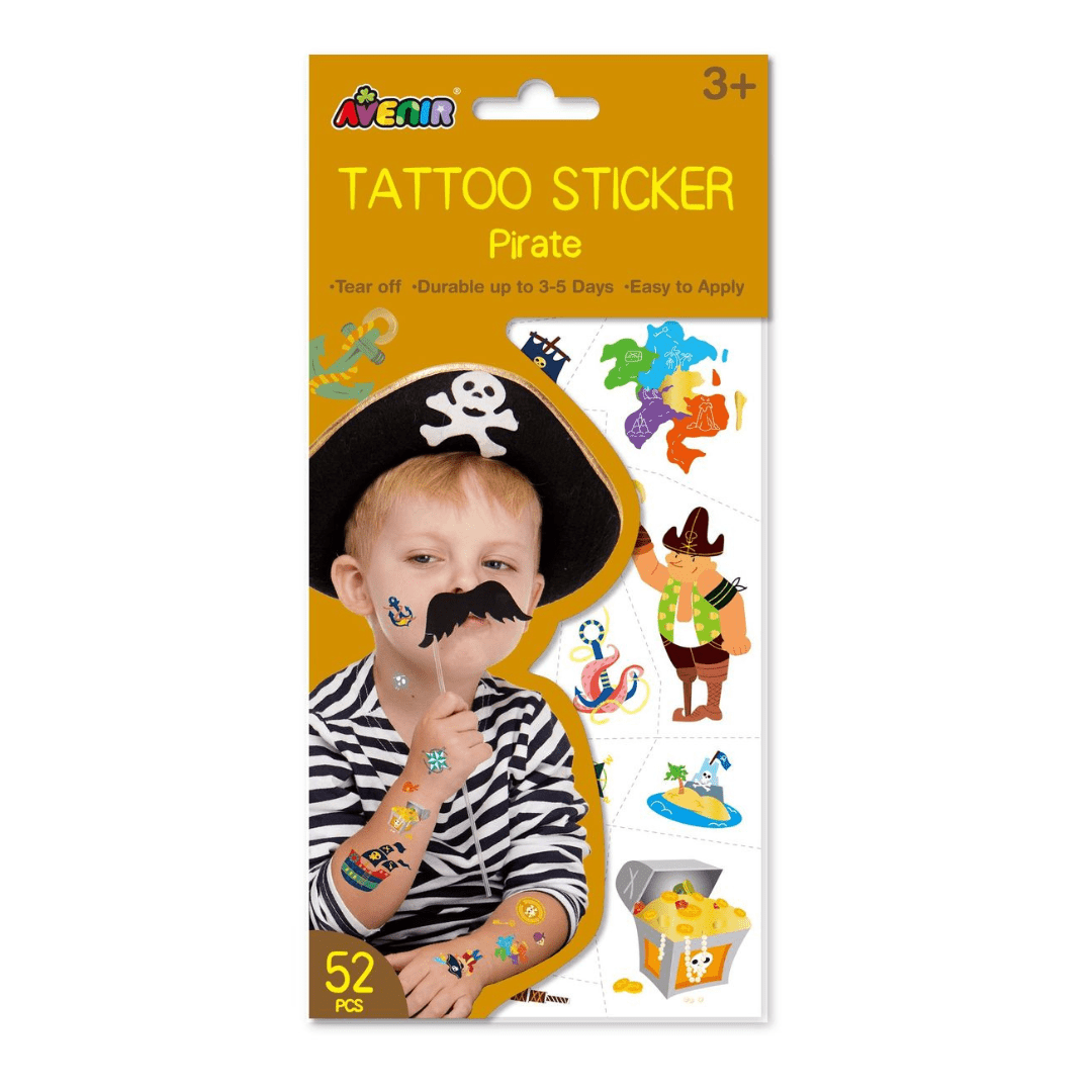 Tattoo Sticker - Pirates (52 pcs) - TS218148 - Avenir - LittleShop Toys