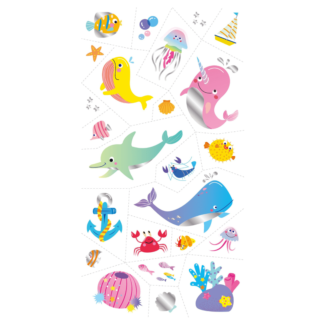 Tattoo Sticker - Sea Animal (52 pcs) - TS218146 - Avenir - LittleShop Toys
