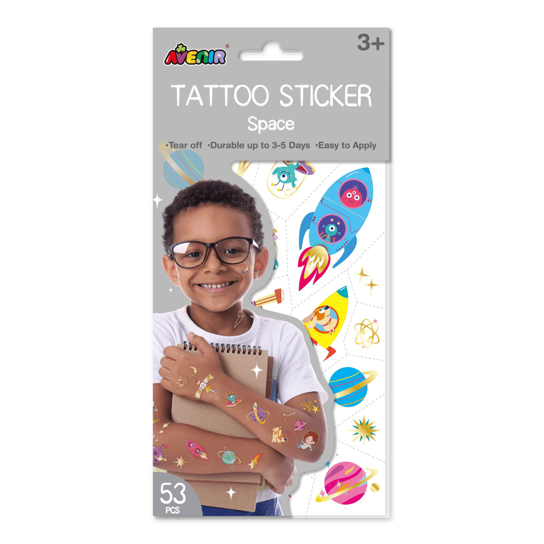 Tattoo Sticker - Space (53 pcs) - TS218147 - Avenir - LittleShop Toys