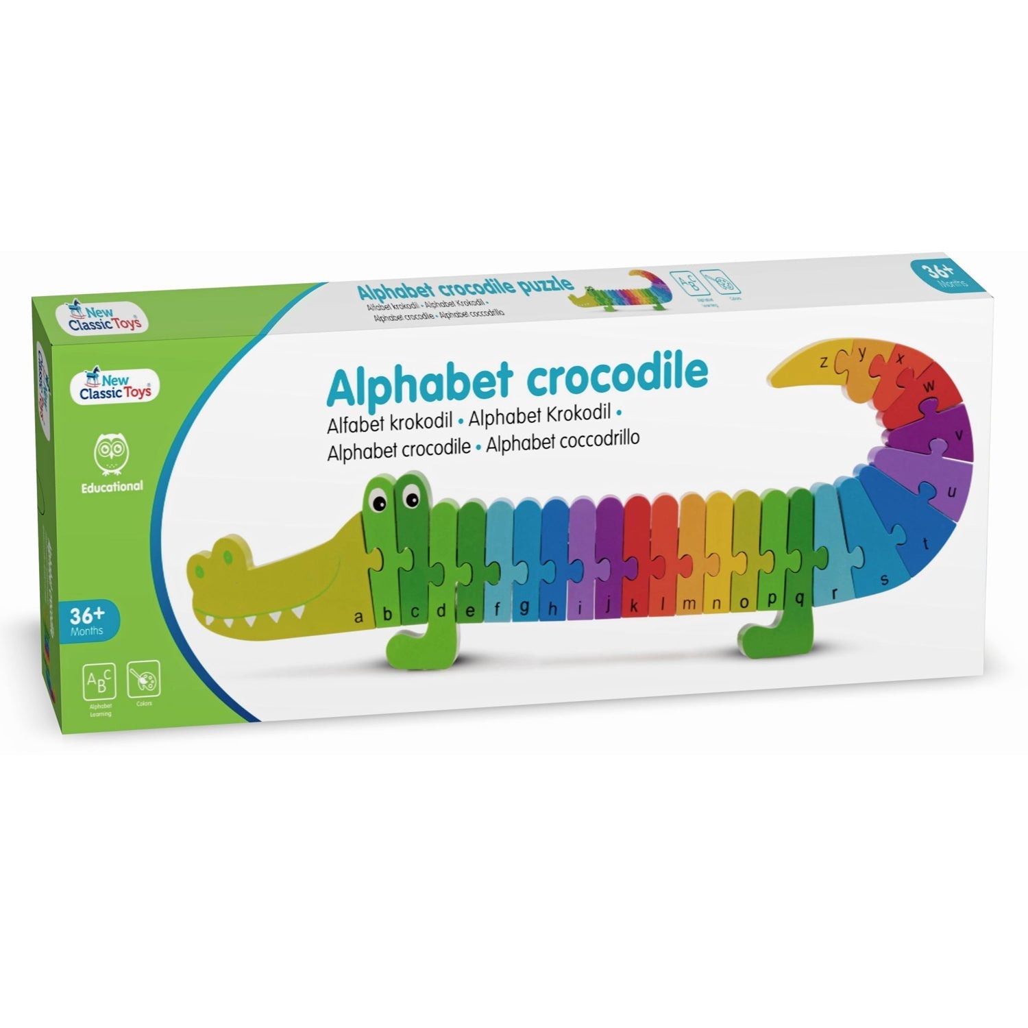 Alphabet Puzzle Crocodile - Damaged Box - 10532 - DM - New Classic Toys - LittleShop Toys