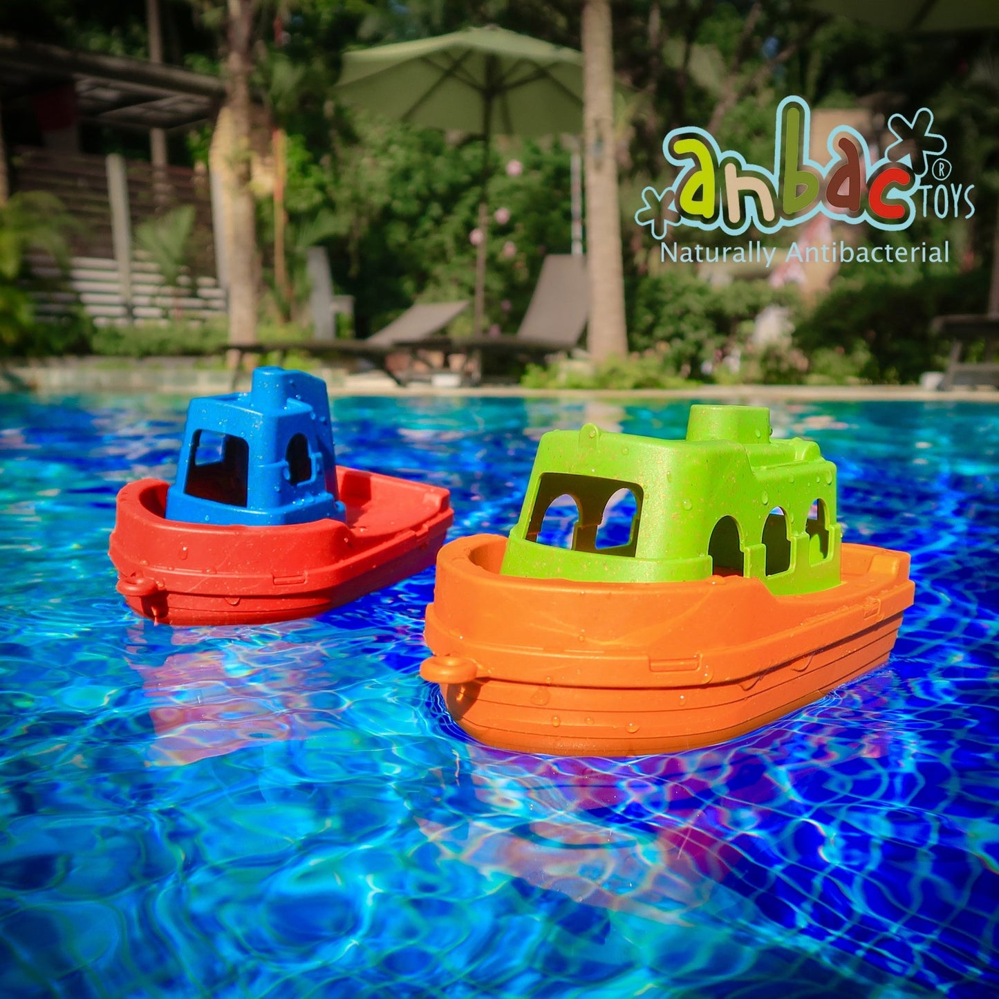 Antibacterial Toy Boats with four designs - 70062