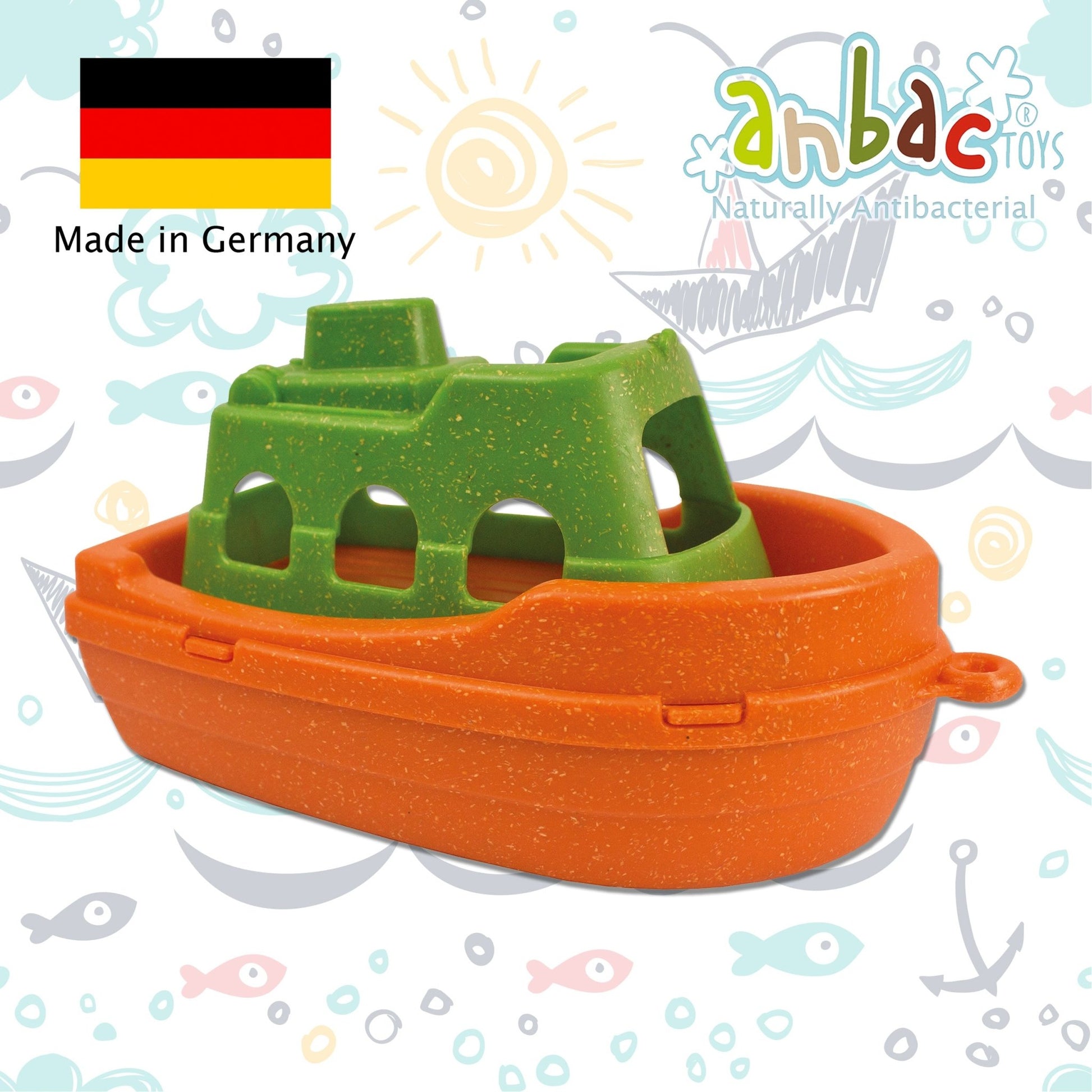 Antibacterial Toy Boats with four designs - 70062