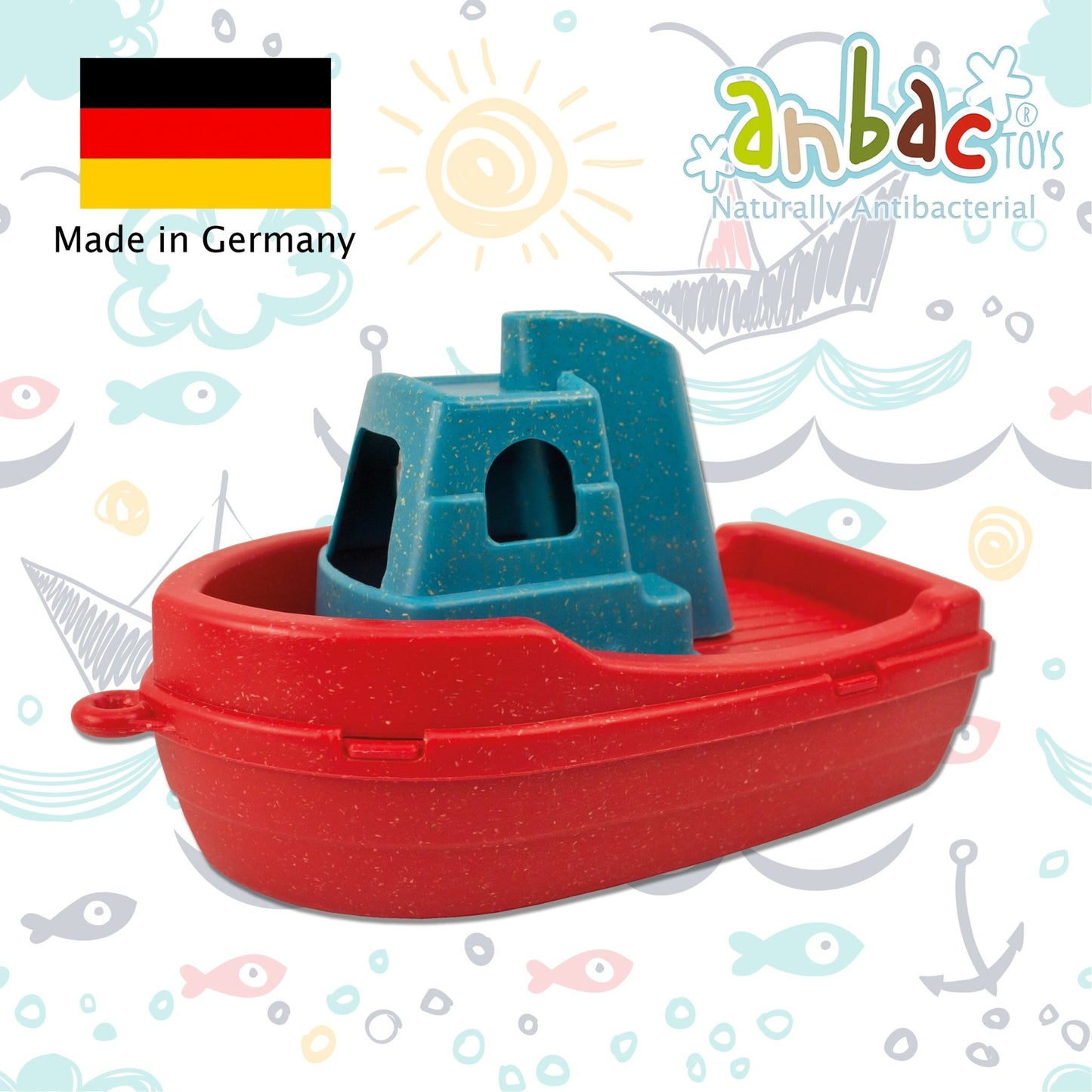 Antibacterial Toy Boats with four designs - 70064