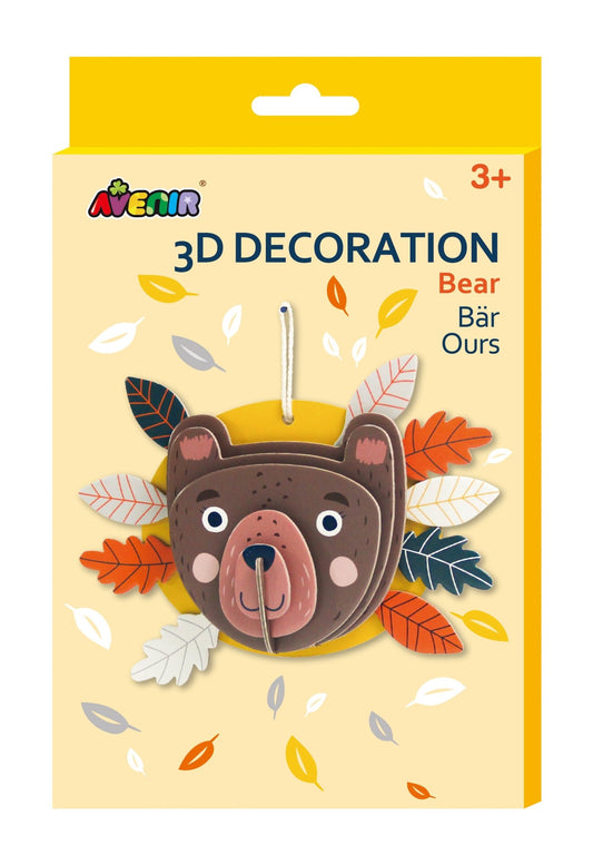Avenir - 3D Decoration - Bear - PZ205061 - Avenir - LittleShop Toys