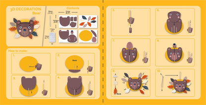Avenir - 3D Decoration - Bear - PZ205061 - Avenir - LittleShop Toys