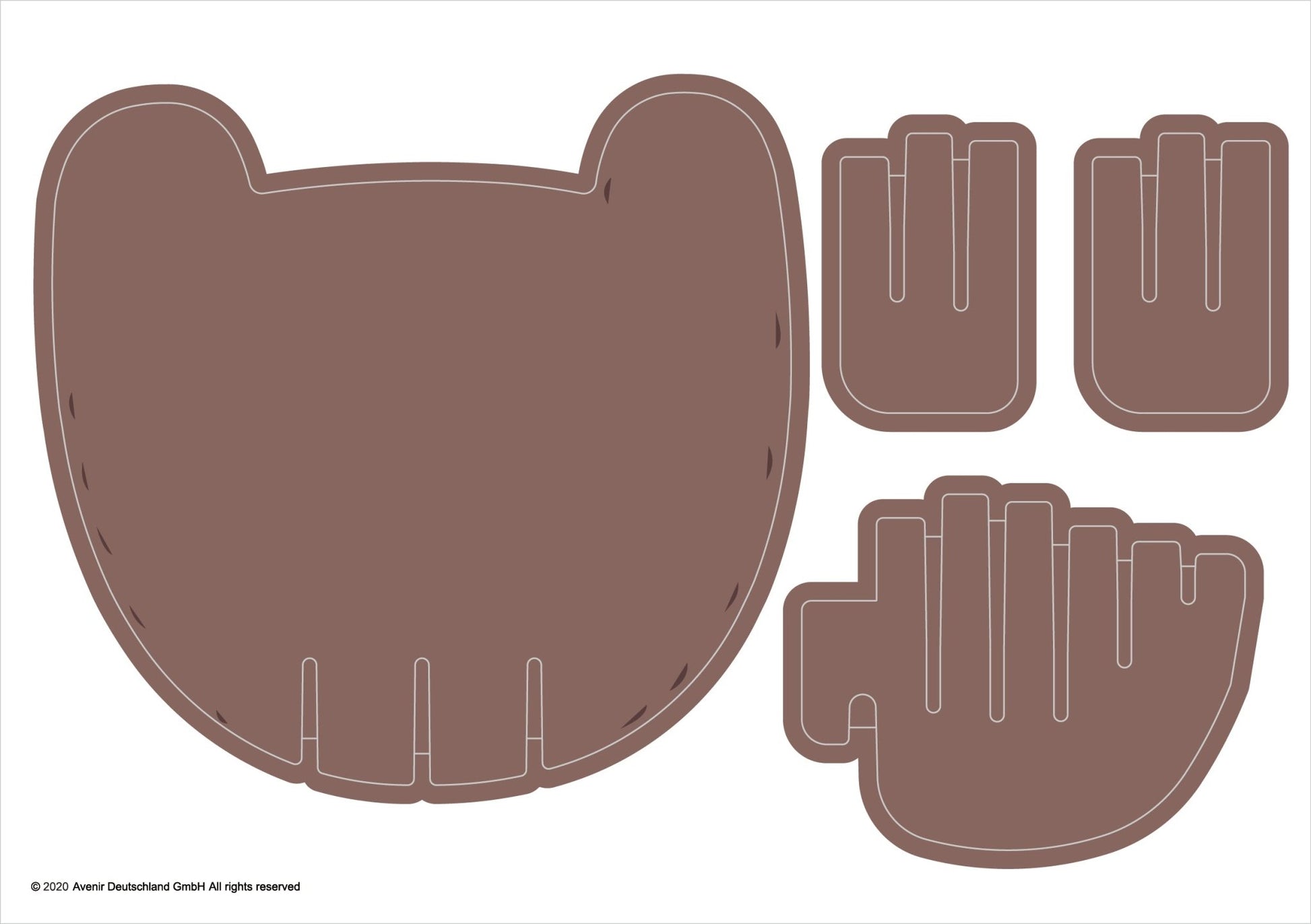 Avenir - 3D Decoration - Bear - PZ205061 - Avenir - LittleShop Toys