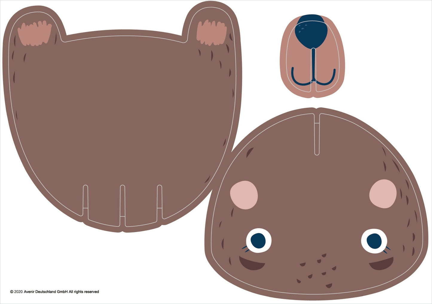 Avenir - 3D Decoration - Bear - PZ205061 - Avenir - LittleShop Toys
