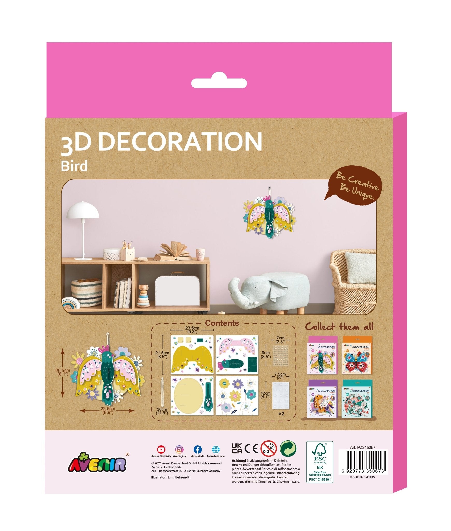 Avenir - 3D Decoration Big Bird - PZ215067 - Avenir - LittleShop Toys