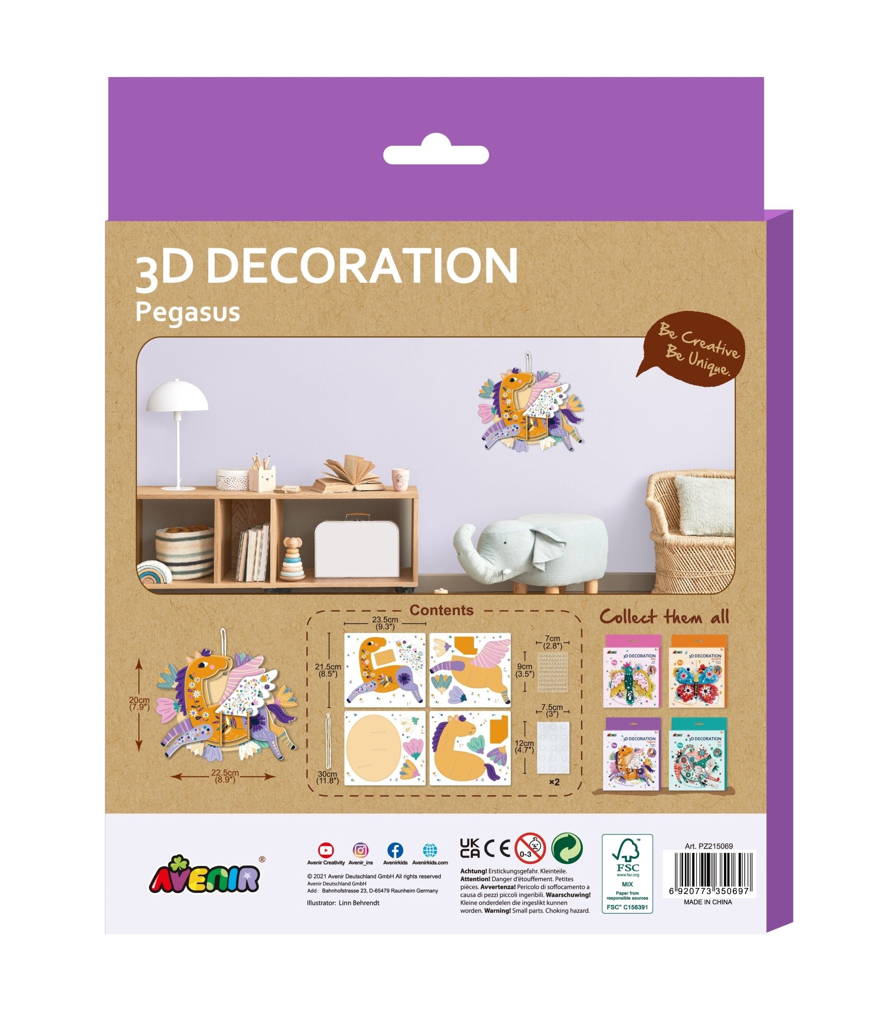 Avenir - 3D Decoration Big Pegasus - PZ215069 - Avenir - LittleShop Toys