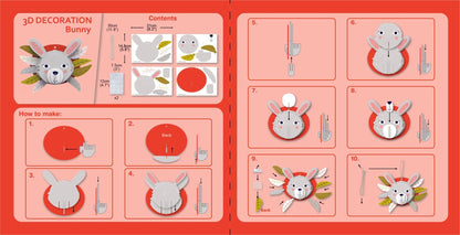 Avenir - 3D Decoration - Bunny - PZ205062 - Avenir - LittleShop Toys