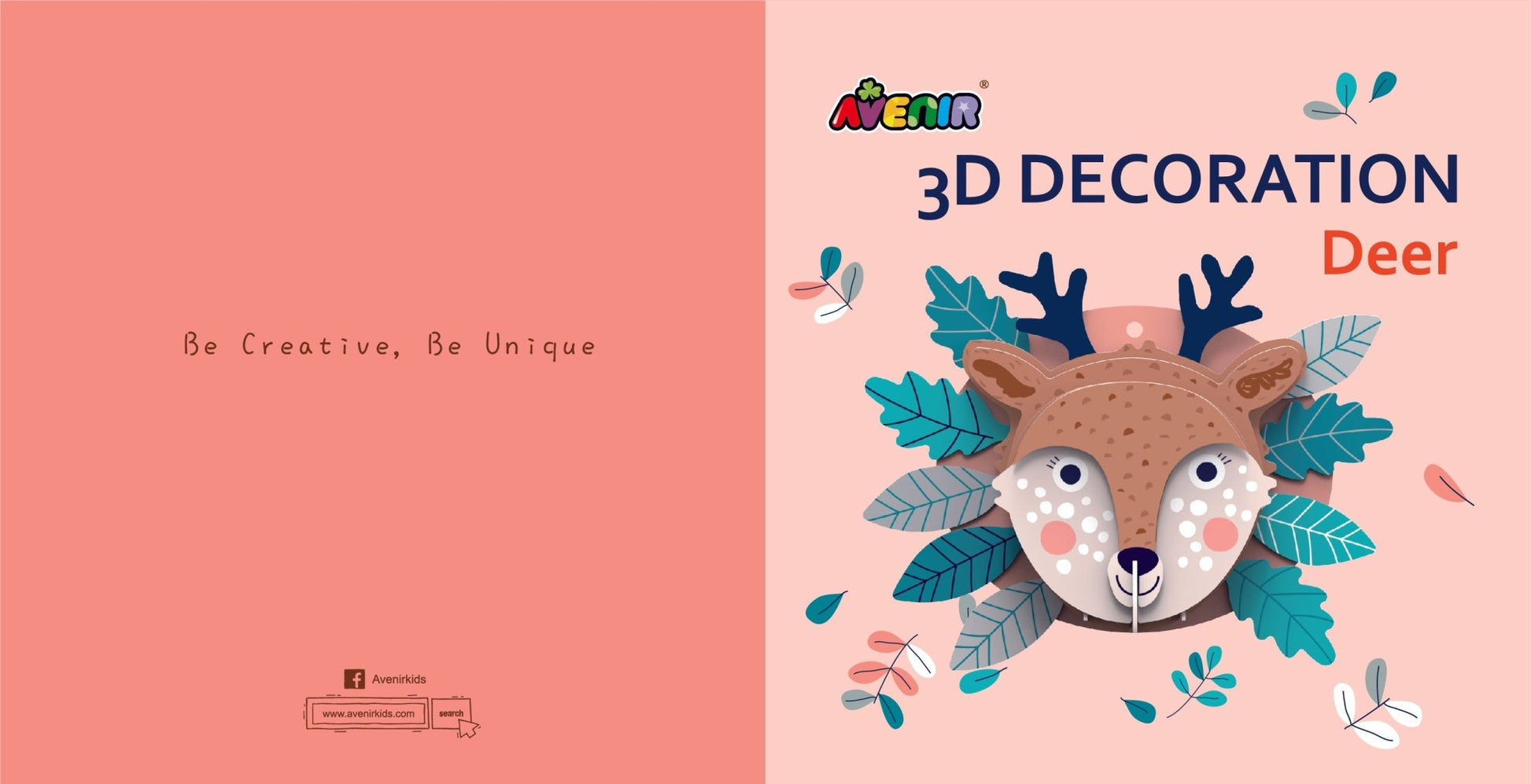 Avenir - 3D Decoration - Deer - PZ205066 - Avenir - LittleShop Toys