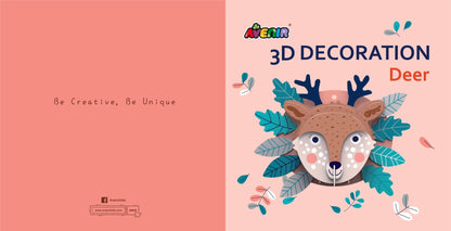 Avenir - 3D Decoration - Deer - PZ205066 - Avenir - LittleShop Toys