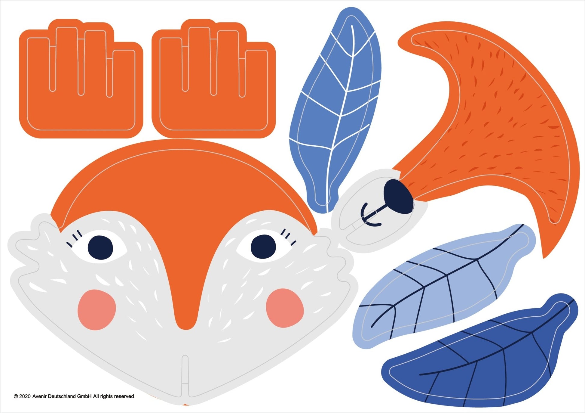 Avenir - 3D Decoration - Fox - PZ205064 - Avenir - LittleShop Toys