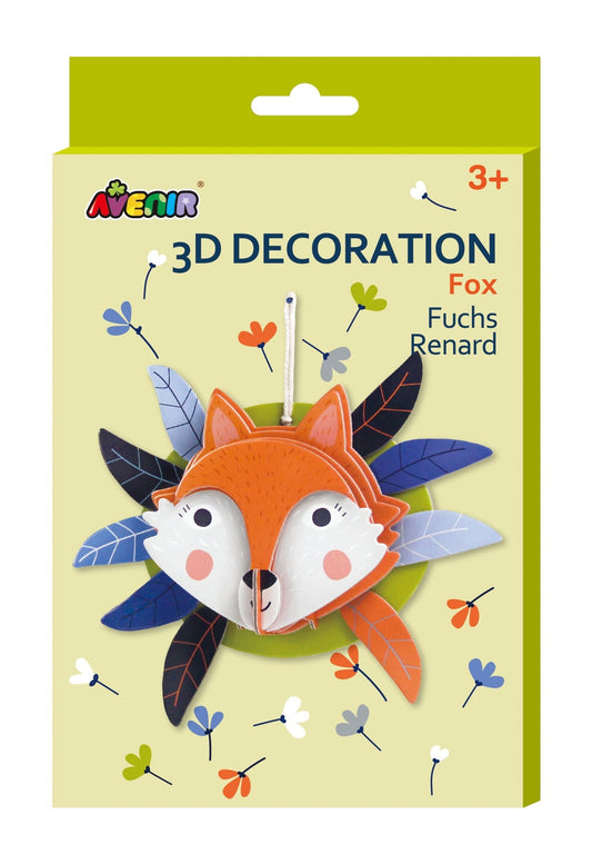 Avenir - 3D Decoration - Fox - PZ205064 - Avenir - LittleShop Toys