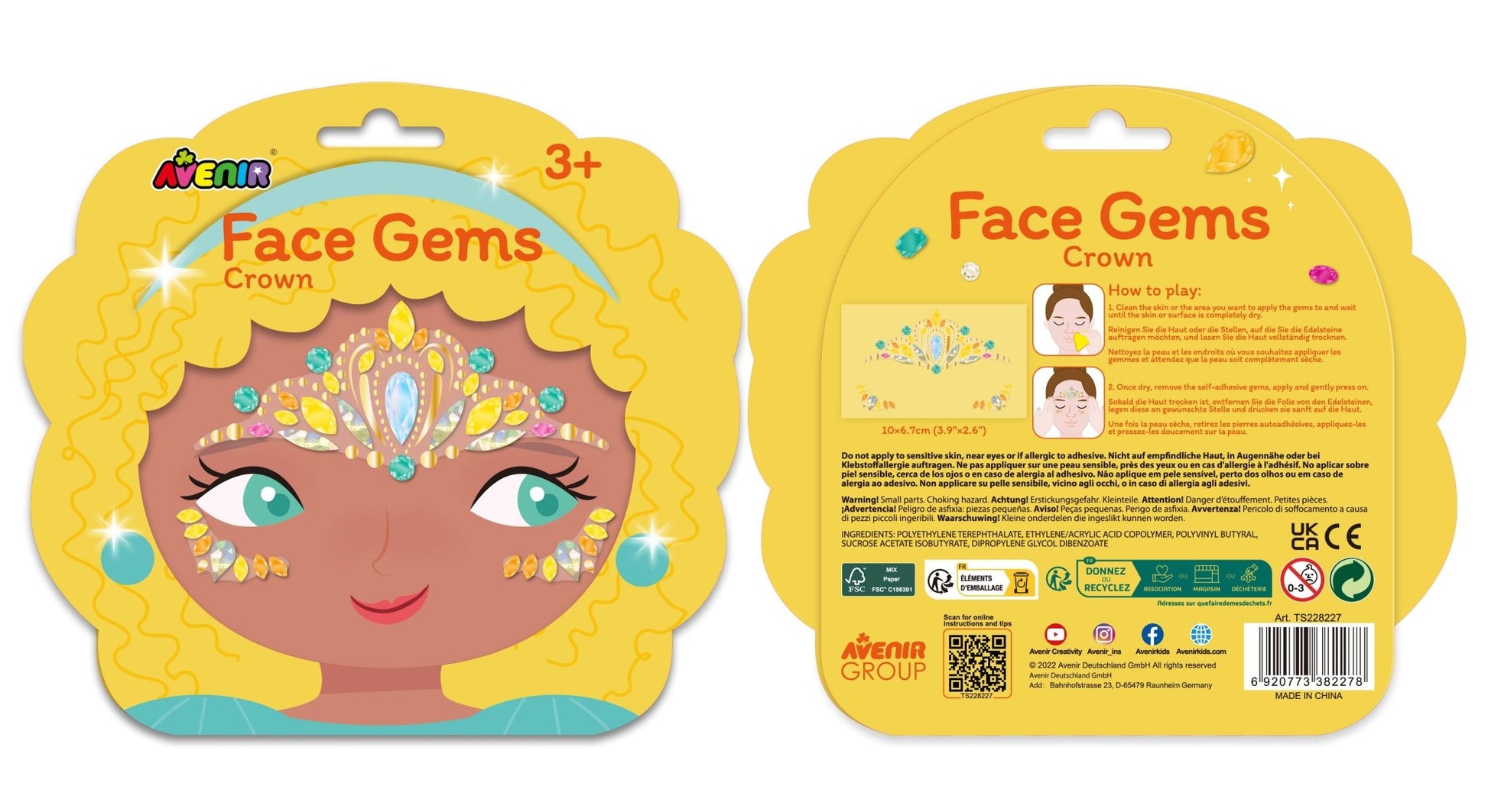 Avenir - Face gems - Crown - TS228227 - Avenir - LittleShop Toys