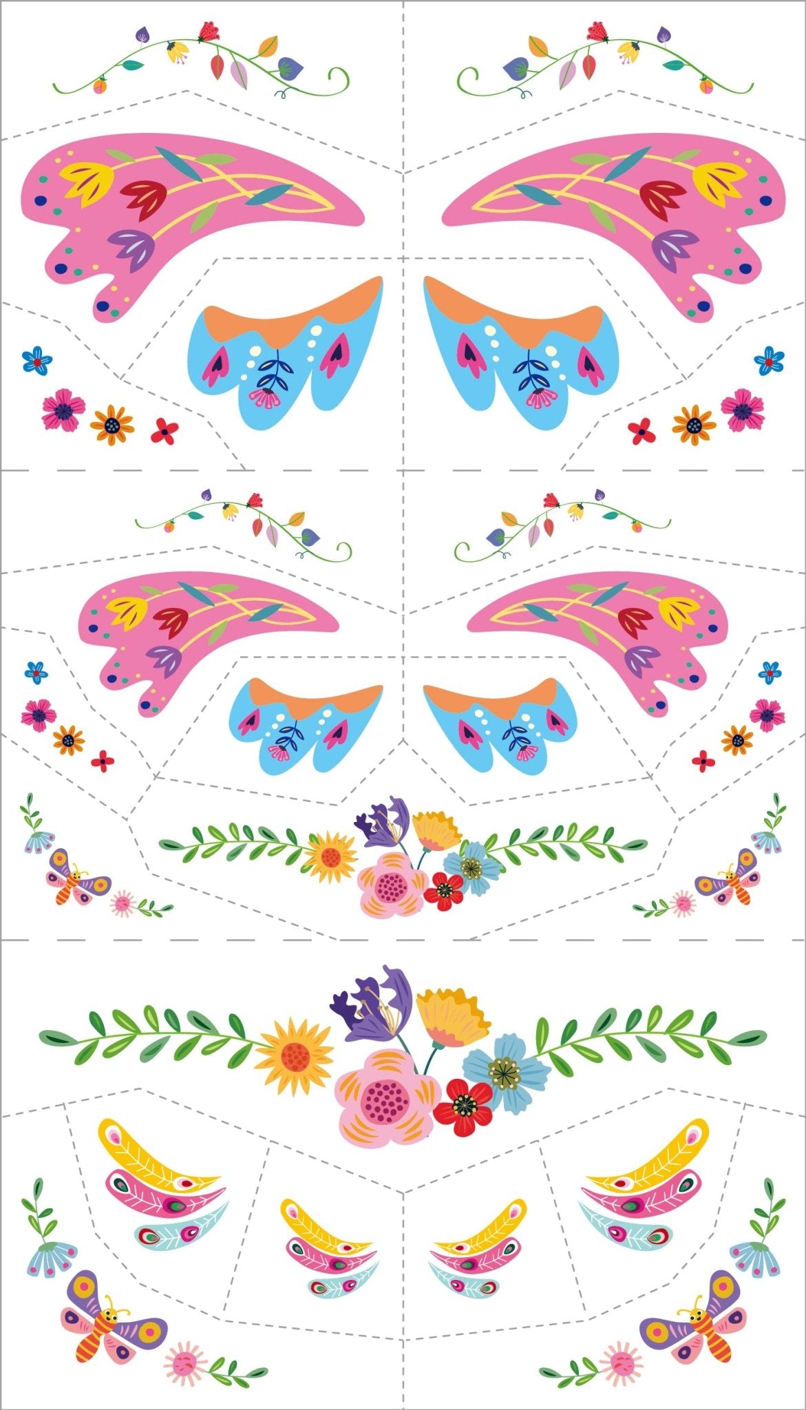 Avenir - Face Sticker and Tattoos Fantasy Garden World - NA248212 - Avenir - LittleShop Toys
