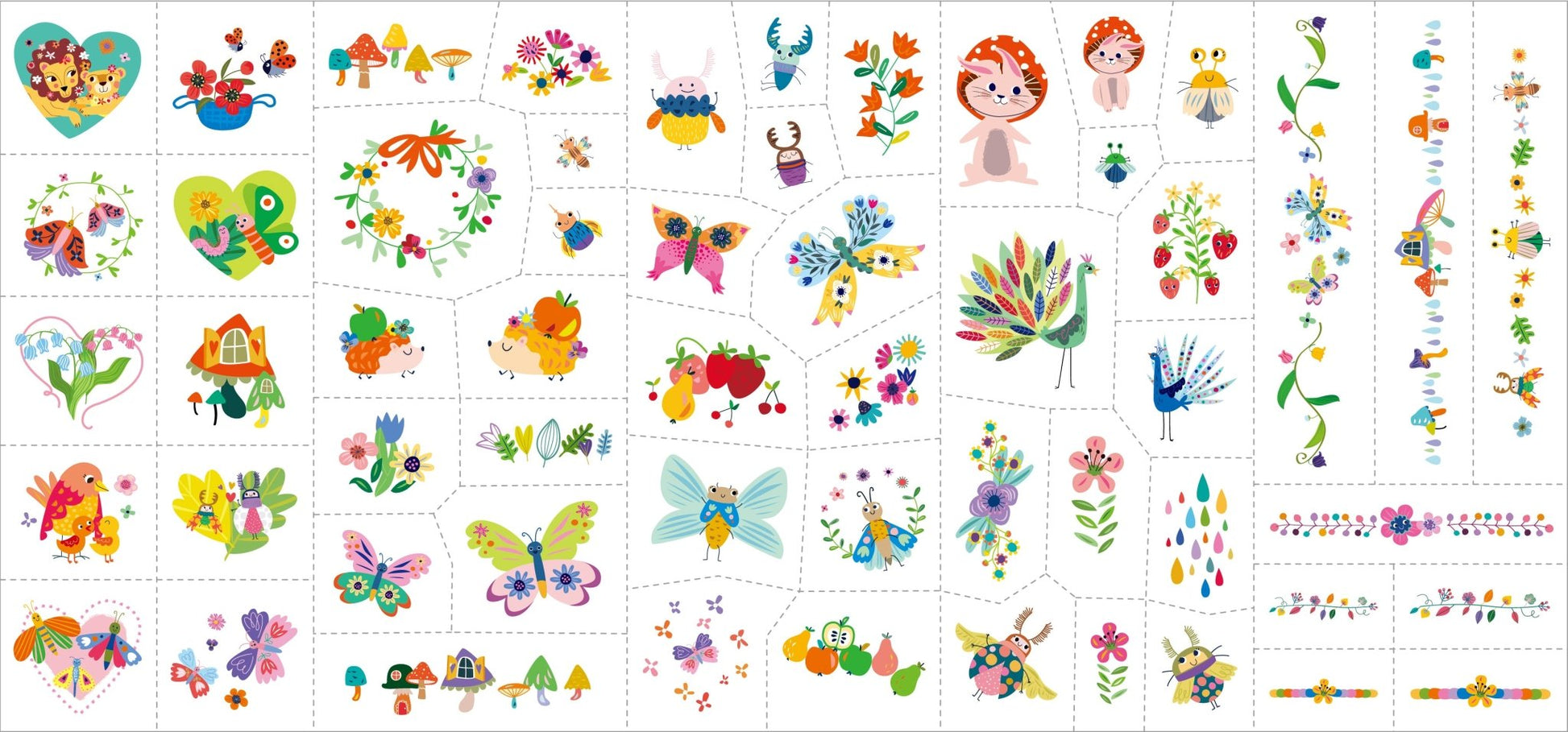 Avenir - Face Sticker and Tattoos Fantasy Garden World - NA248212 - Avenir - LittleShop Toys