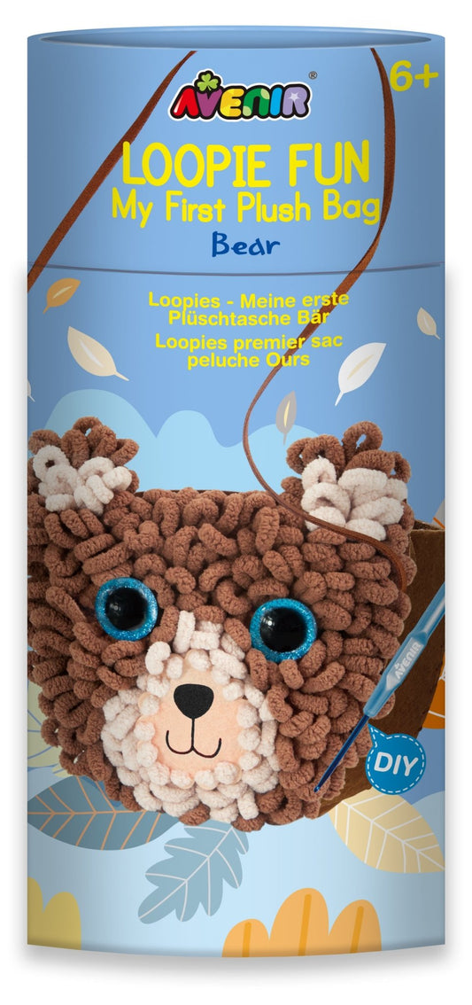 Avenir - Loopie Fun My First Plush Bag - Bear - CH201749 - Avenir - LittleShop Toys