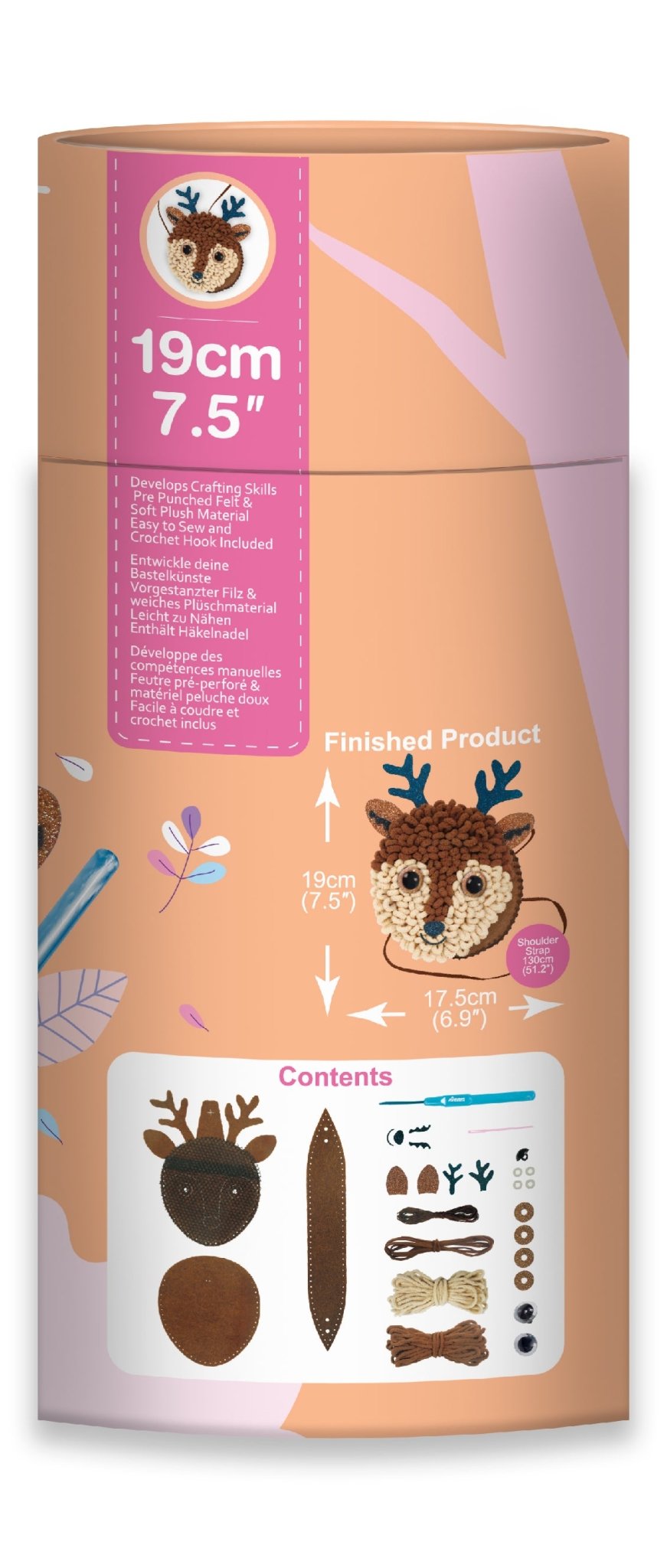 Avenir - Loopie Fun My First Plush Bag - Deer - CH211754 - Avenir - LittleShop Toys