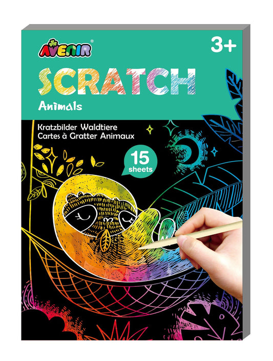 Avenir - Mini Scartch Book - Forest Animals - CH211657 - Avenir - LittleShop Toys