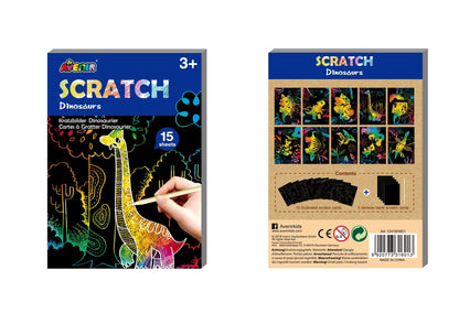 Avenir - Mini Scratch Book - Dinosaurs - CH191601 - Avenir - LittleShop Toys
