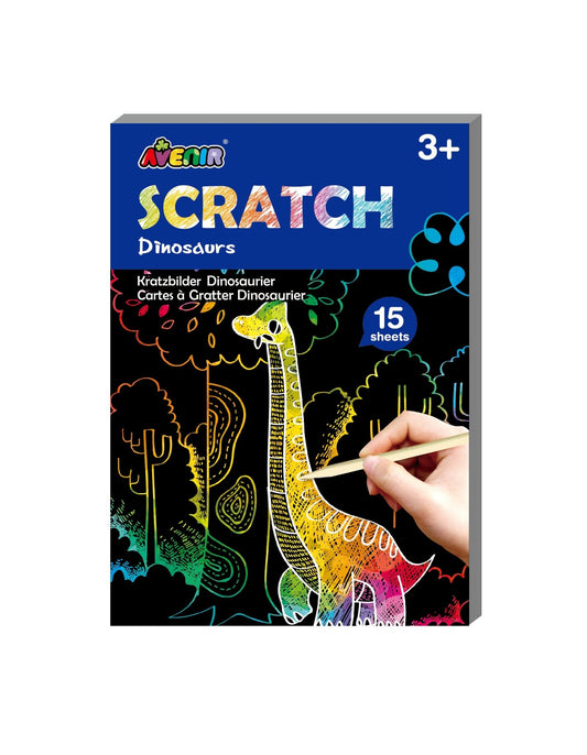 Avenir - Mini Scratch Book - Dinosaurs - CH191601 - Avenir - LittleShop Toys