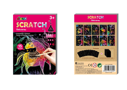 Avenir - Mini Scratch Book - Unicorns - CH191602 - Avenir - LittleShop Toys