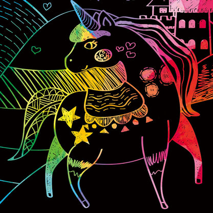 Avenir - Mini Scratch Book - Unicorns - CH191602 - Avenir - LittleShop Toys