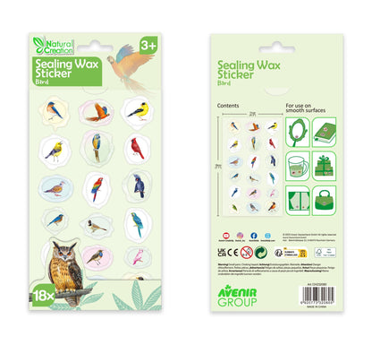 Avenir - Natural Creation Sealing Wax Sticker Birds - CH232080 - Avenir - LittleShop Toys