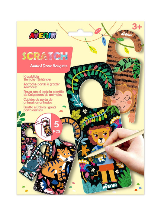 Avenir - Scratch Animal Door Hangers - CH231909 - Avenir - LittleShop Toys