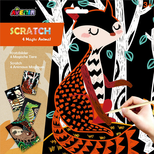 Avenir - Scratch Art - Magic Animal - CH221568 - Avenir - LittleShop Toys