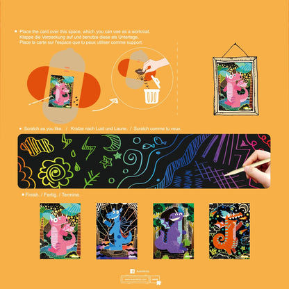 Avenir - Scratch Art - Magic Dragon - CH1544 - Avenir - LittleShop Toys