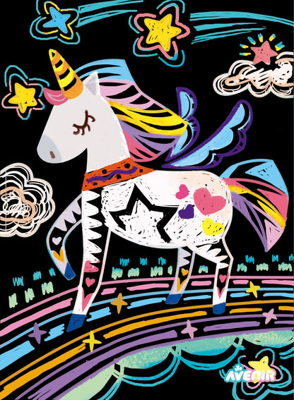 Avenir - Scratch Art - Magic Unicorn - CH221571 - Avenir - LittleShop Toys