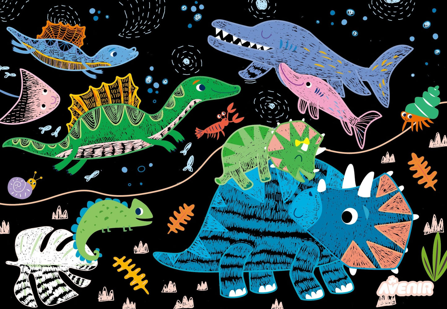 Avenir Scratch Learning Fun Lvl 2 - Dinosaurs - CH211791 - Avenir - LittleShop Toys