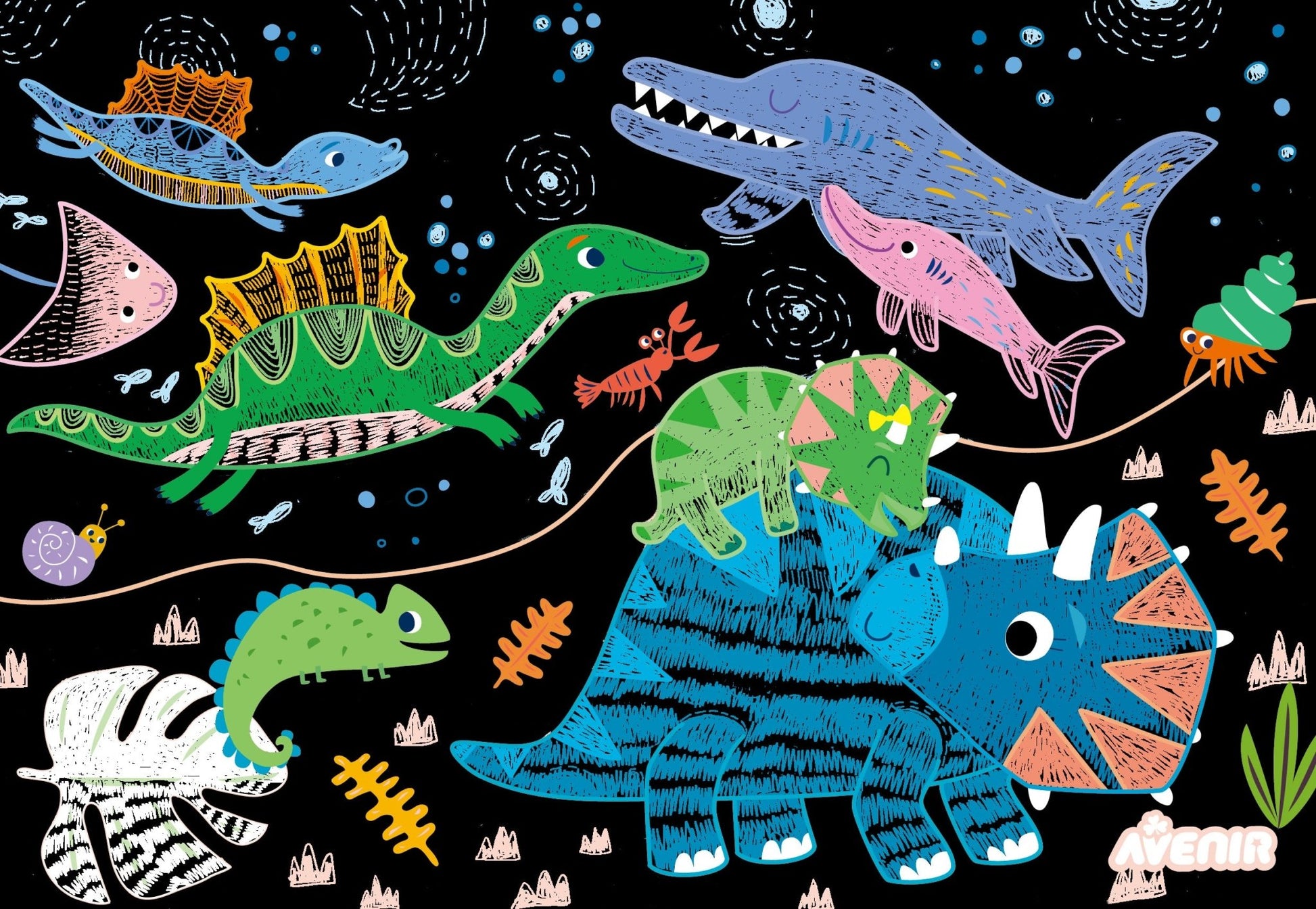 Avenir Scratch Learning Fun Lvl 2 - Dinosaurs - CH211791 - Avenir - LittleShop Toys