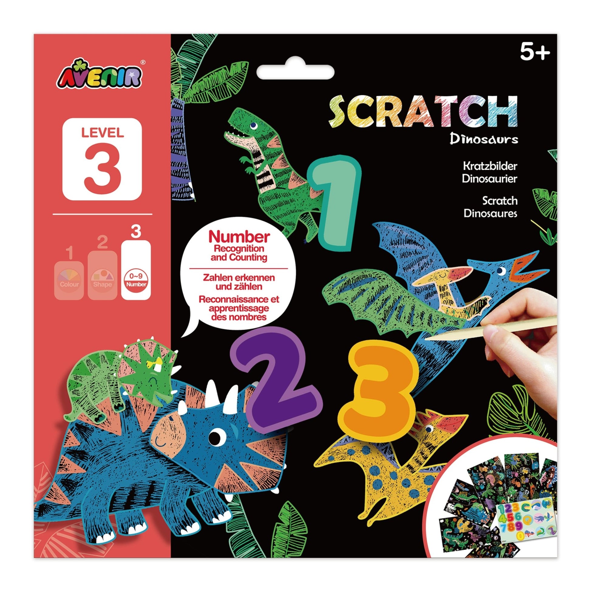 Avenir Scratch Learning Fun Lvl 2 - Dinosaurs - CH211791 - Avenir - LittleShop Toys