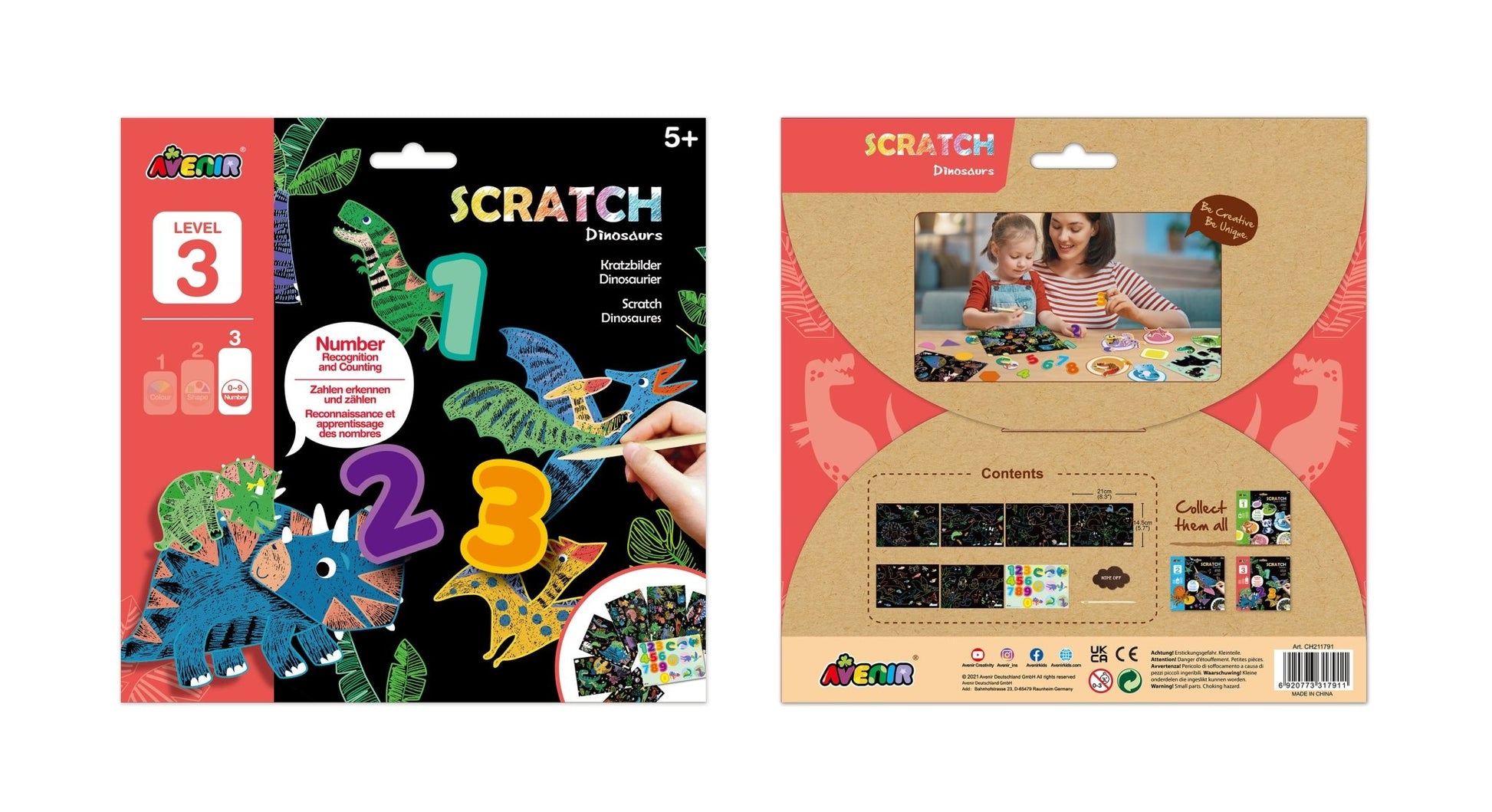 Avenir Scratch Learning Fun Lvl 2 - Dinosaurs - CH211791 - Avenir - LittleShop Toys
