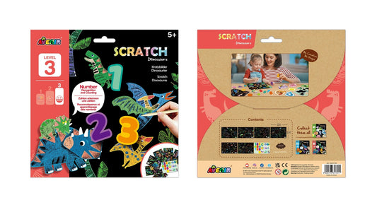 Avenir Scratch Learning Fun Lvl 2 - Dinosaurs - CH211791 - Avenir - LittleShop Toys