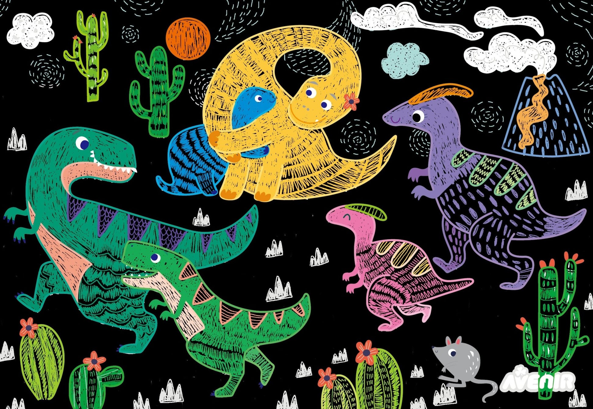 Avenir Scratch Learning Fun Lvl 2 - Dinosaurs - CH211791 - Avenir - LittleShop Toys