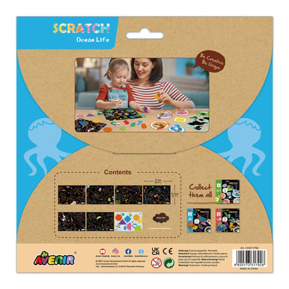 Avenir Scratch Learning Fun Lvl 3 - Ocean Life - CH211792 - Avenir - LittleShop Toys