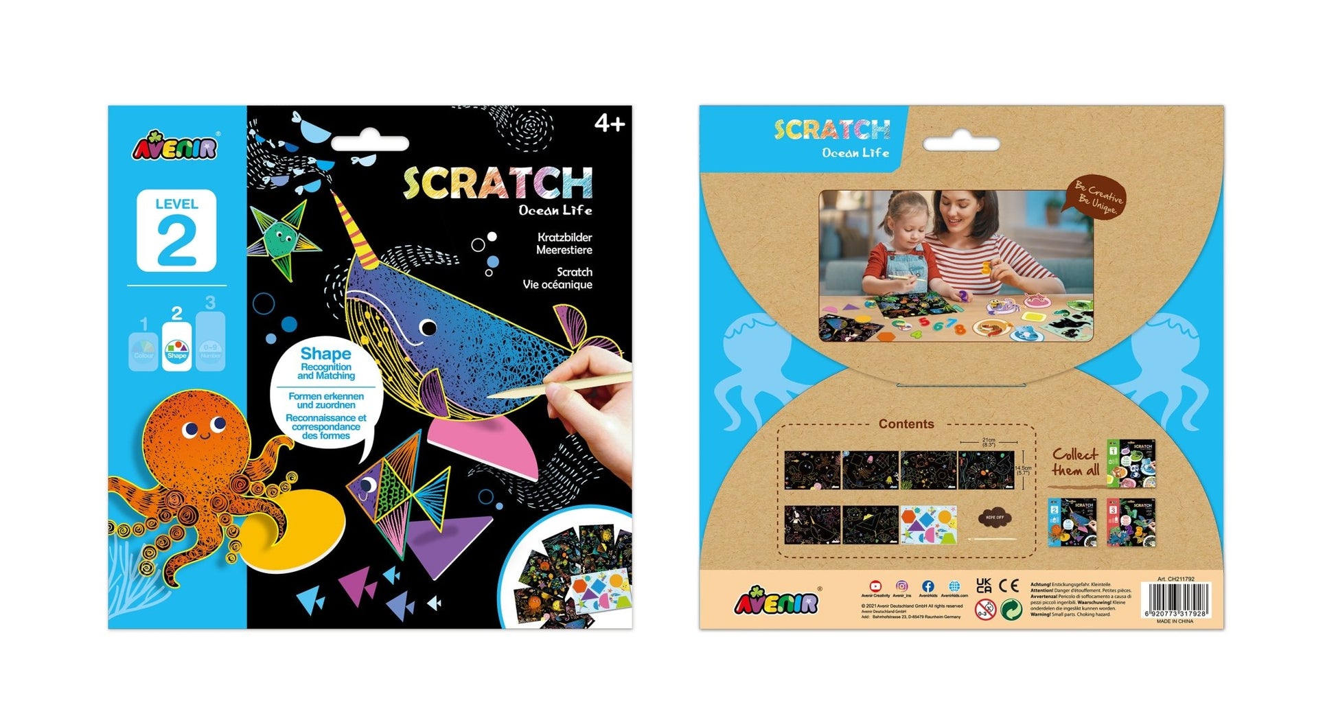 Avenir Scratch Learning Fun Lvl 3 - Ocean Life - CH211792 - Avenir - LittleShop Toys